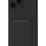 Uray store Apple iPhone 16 Pro Kılıf Kelvin Kartvizitli Silikon - Siyah