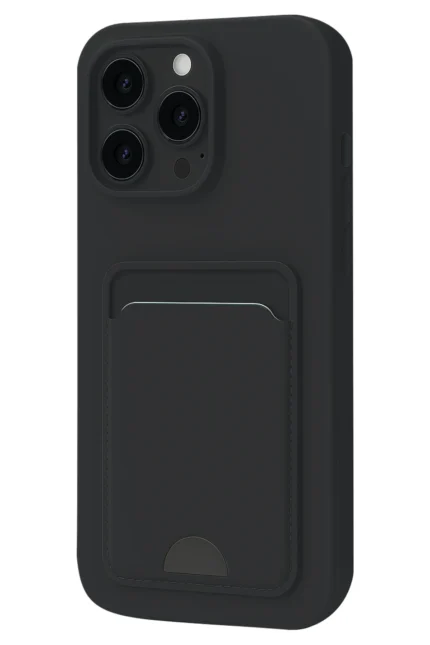 Uray store Apple iPhone 16 Pro Kılıf Kelvin Kartvizitli Silikon - Siyah