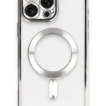 Uray store Apple iPhone 16 Pro Kılıf Kross Magneticsafe Kapak - Gümüş