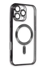 Uray store Apple iPhone 16 Pro Kılıf Kross Magneticsafe Kapak - Siyah - Görsel 2