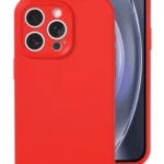 Uray store Apple iPhone 16 Pro Kılıf Nano içi Kadife Silikon - Kırmızı