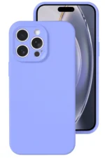 Uray store Apple iPhone 16 Pro Kılıf Nano içi Kadife Silikon - Lila