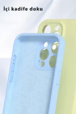 Uray store Apple iPhone 16 Pro Kılıf Nano içi Kadife Silikon - Mavi - Görsel 2