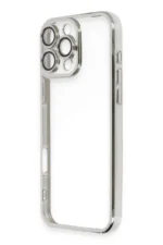 Uray store Apple iPhone 16 Pro Kılıf Razer Lensli Silikon - Gümüş - Görsel 2