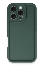 Uray store Apple iPhone 16 Pro Kılıf Viera Silikon - Koyu Yeşil - Görsel 3