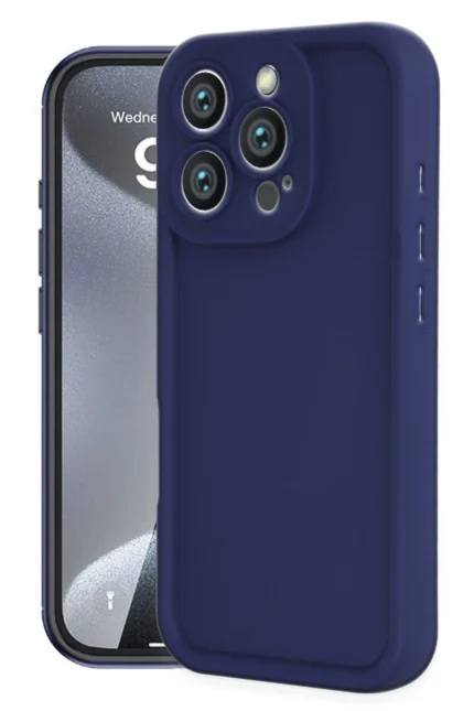 Uray store Apple iPhone 16 Pro Kılıf Viera Silikon - Lacivert