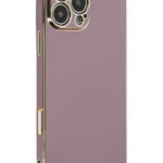 Uray store Apple iPhone 16 Pro Kılıf Volet Silikon - Mor