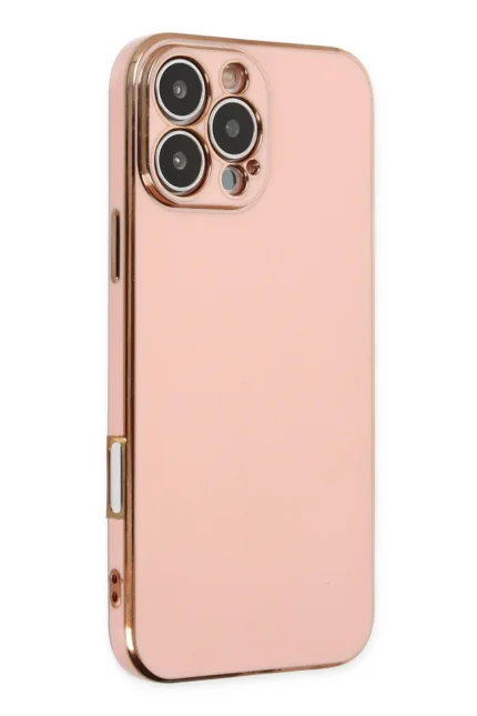 Uray store Apple iPhone 16 Pro Kılıf Volet Silikon - Pembe