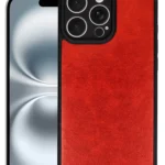 Uray store Apple iPhone 16 Pro Max Kılıf Aras Deri Kapak - Kırmızı