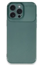 Uray store Apple iPhone 16 Pro Max Kılıf Auto Focus Karbon Kapak - Koyu Yeşil - Görsel 4