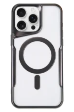 Uray store Apple iPhone 16 Pro Max Kılıf Boyi Magsafe Silikon Kapak - Siyah