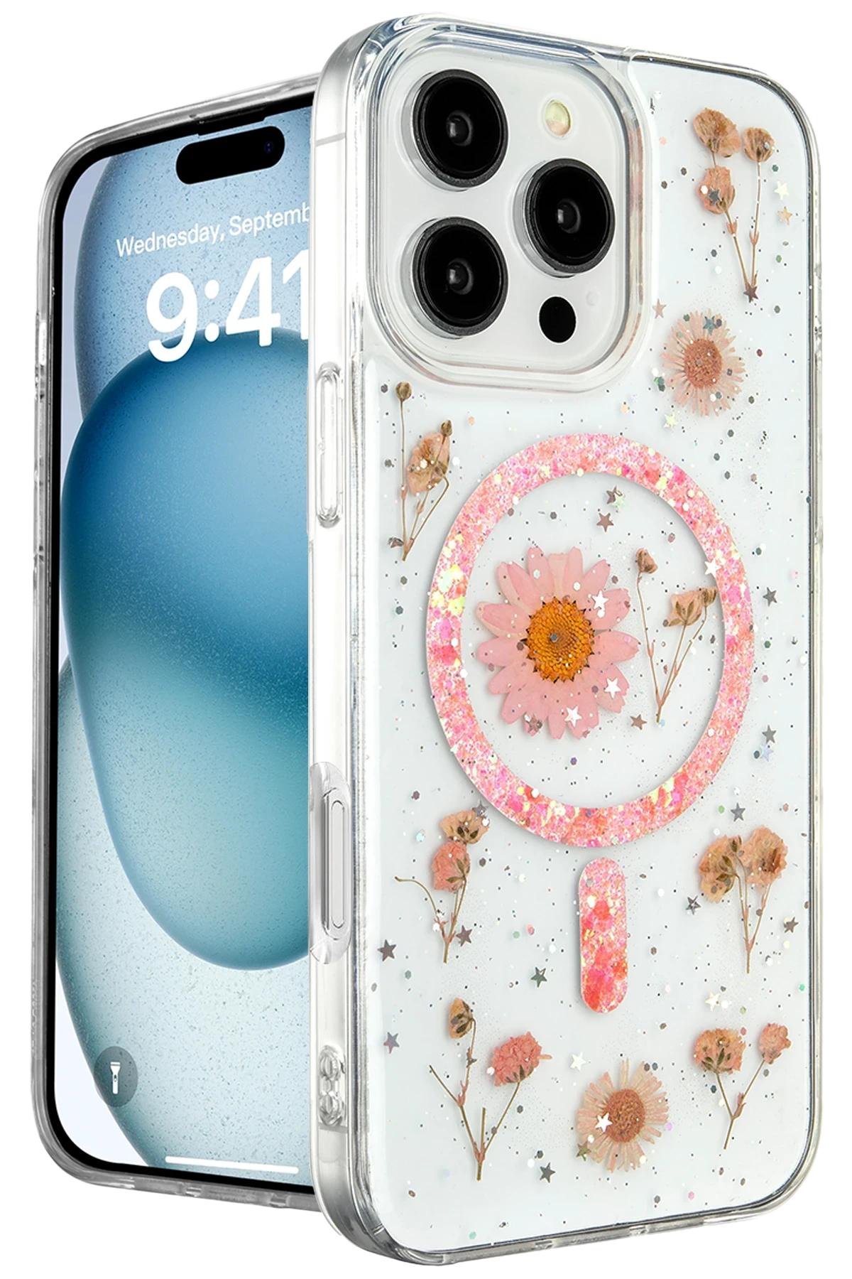 newface-iphone-16-pro-max-kilif-daisy-simli-magsafe-kapak-pembe-default Uray store Apple iPhone 16 Pro Max Kılıf Daisy Simli Magsafe Kapak - Pembe - Görsel 1