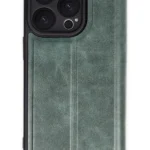 Uray store Apple iPhone 16 Pro Max Kılıf Flip Cover - Koyu Yeşil