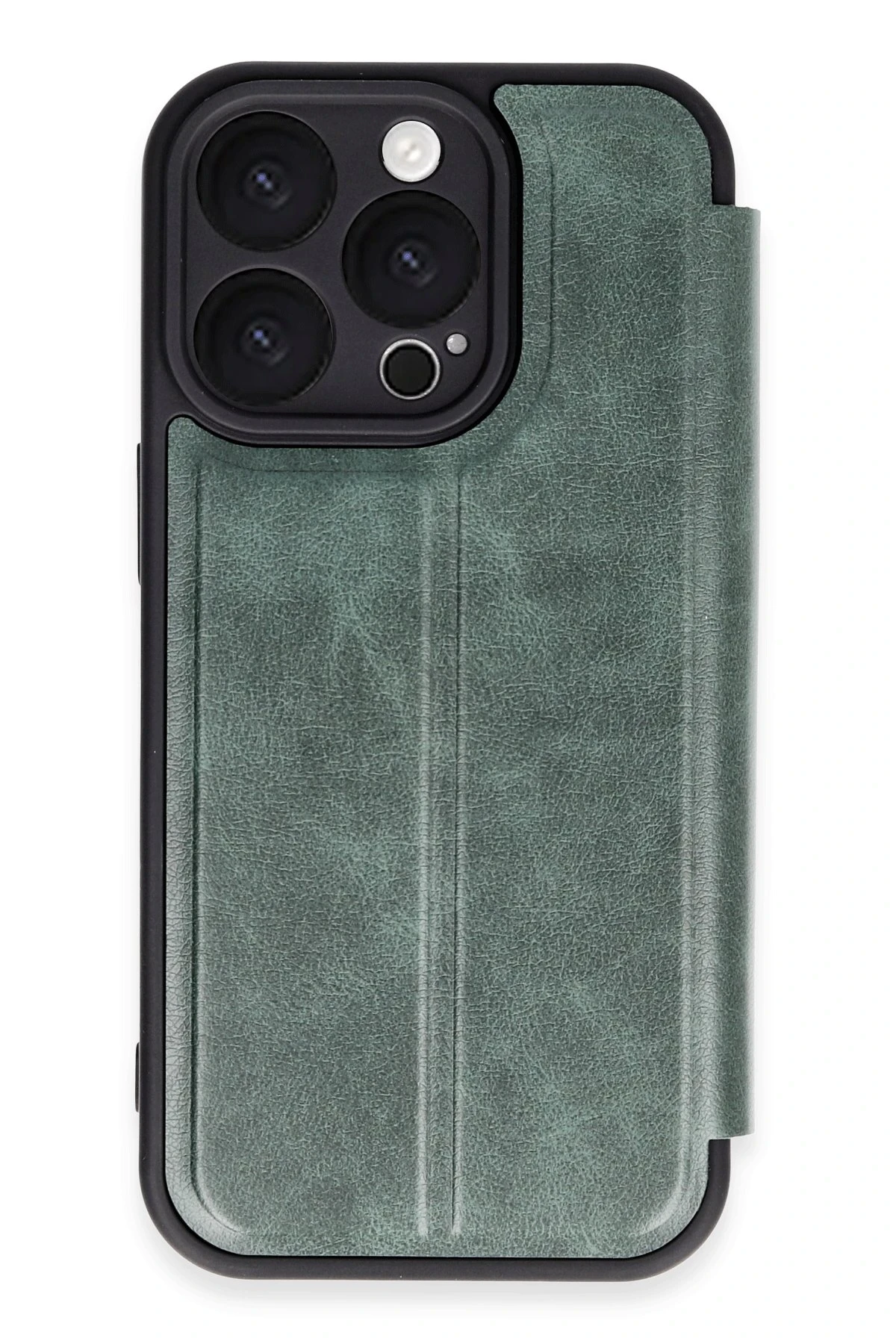 newface-iphone-16-pro-max-kilif-flip-cover-koyu-yesil-default Uray store Apple iPhone 16 Pro Max Kılıf Flip Cover - Koyu Yeşil - Görsel 1
