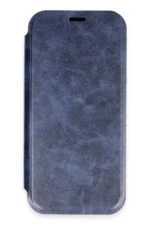 Uray store Apple iPhone 16 Pro Max Kılıf Flip Cover - Lacivert - Görsel 2