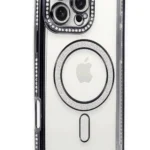 Uray store Apple iPhone 16 Pro Max Kılıf Joke Simli Magneticsafe Kılıf - Gri
