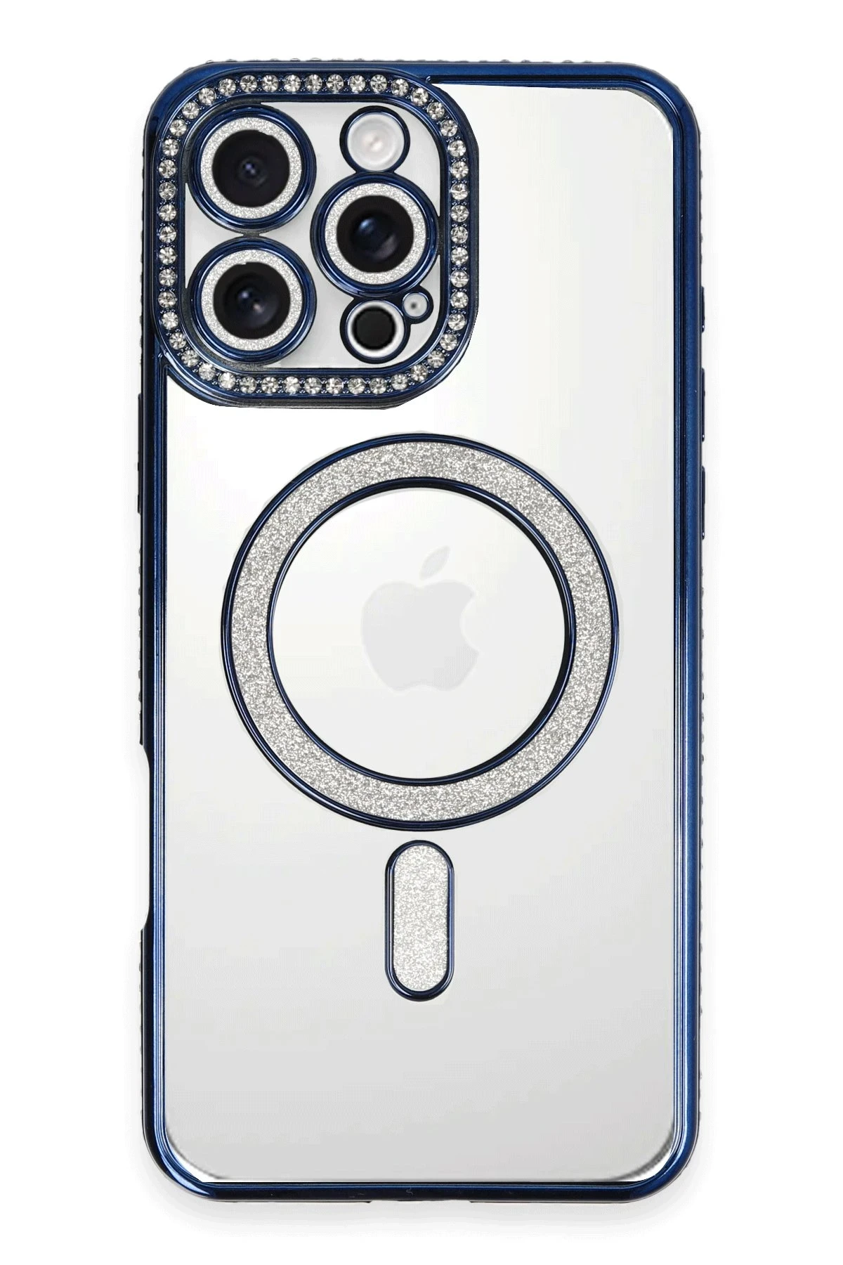 newface-iphone-16-pro-max-kilif-joke-simli-magneticsafe-kilif-lacivert-default Uray store Apple iPhone 16 Pro Max Kılıf Joke Simli Magneticsafe Kılıf - Lacivert - Görsel 1
