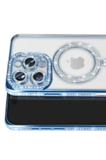 Uray store Apple iPhone 16 Pro Max Kılıf Joke Simli Magneticsafe Kılıf - Mavi - Görsel 2