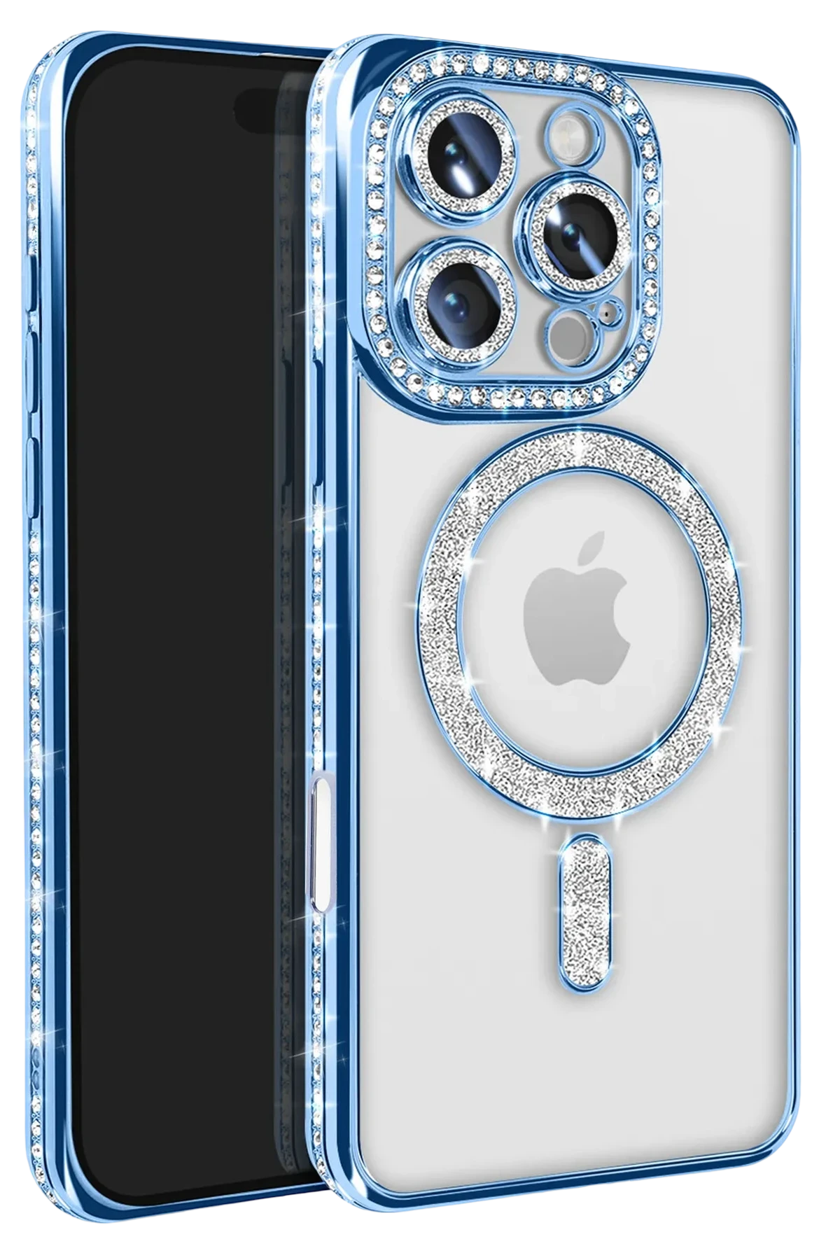 newface-iphone-16-pro-max-kilif-joke-simli-magneticsafe-kilif-mavi-default Uray store Apple iPhone 16 Pro Max Kılıf Joke Simli Magneticsafe Kılıf - Mavi - Görsel 1