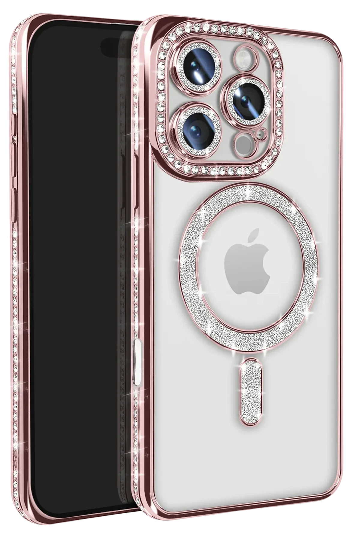 newface-iphone-16-pro-max-kilif-joke-simli-magneticsafe-kilif-pembe-default Uray store Apple iPhone 16 Pro Max Kılıf Joke Simli Magneticsafe Kılıf - Pembe - Görsel 1