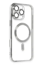 Uray store Apple iPhone 16 Pro Max Kılıf Kross Magneticsafe Kapak - Gümüş - Görsel 2