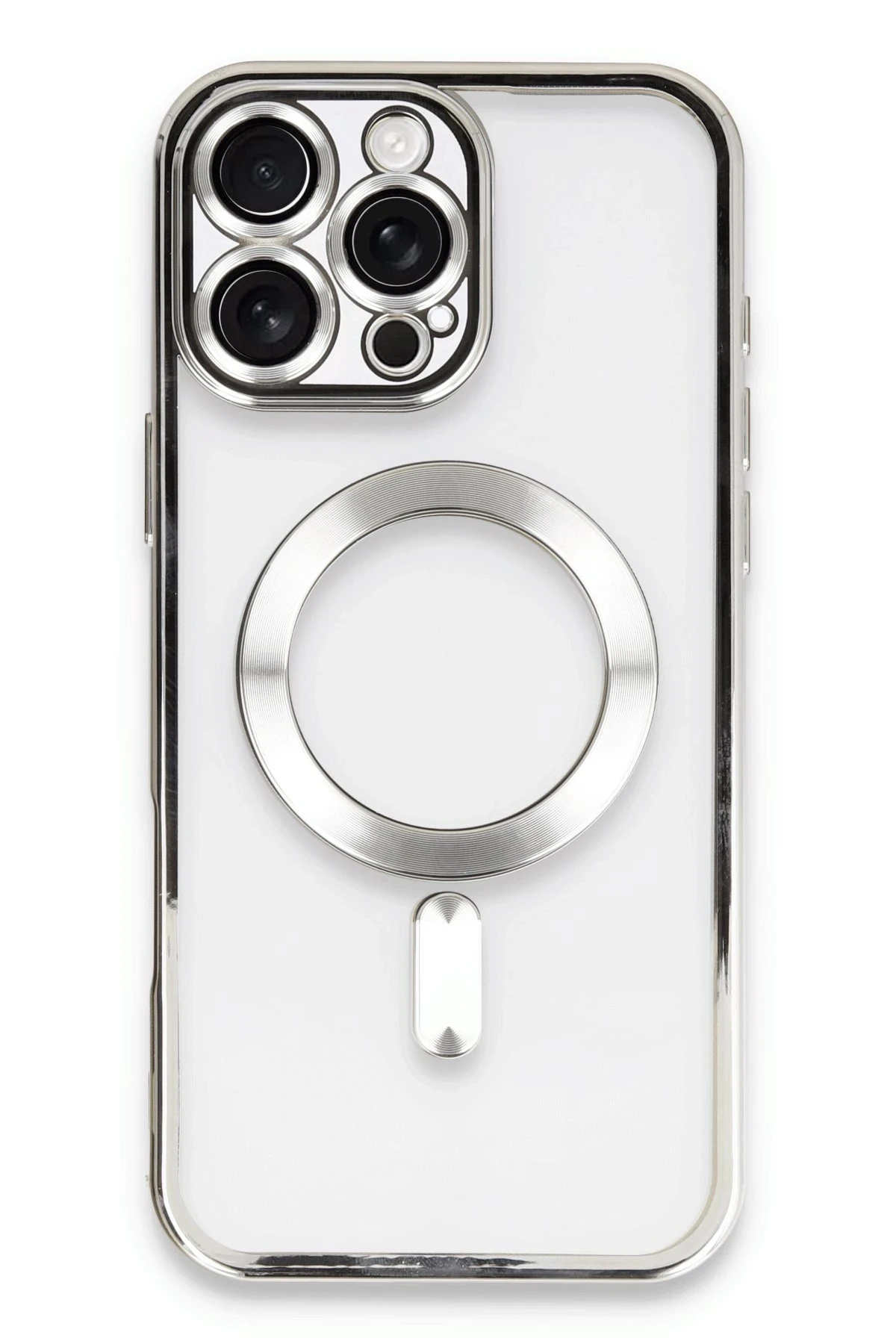 newface-iphone-16-pro-max-kilif-kross-magneticsafe-kapak-gumus-default Uray store Apple iPhone 16 Pro Max Kılıf Kross Magneticsafe Kapak - Gümüş - Görsel 1