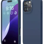 Uray store Apple iPhone 16 Pro Max Kılıf Nano içi Kadife Silikon - Lacivert