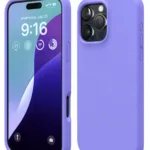 Uray store Apple iPhone 16 Pro Max Kılıf Nano içi Kadife Silikon - Lila