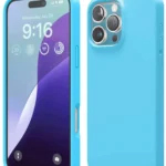 Uray store Apple iPhone 16 Pro Max Kılıf Nano içi Kadife Silikon - Mavi