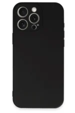 Uray store Apple iPhone 16 Pro Max Kılıf Nano içi Kadife Silikon - Siyah - Görsel 4