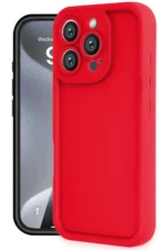 Uray store Apple iPhone 16 Pro Max Kılıf Viera Silikon - Kırmızı