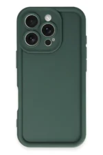 Uray store Apple iPhone 16 Pro Max Kılıf Viera Silikon - Koyu Yeşil - Görsel 2