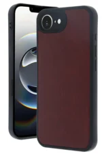 Uray store Apple iPhone 16E Kılıf Aras Deri Kapak - Bordo