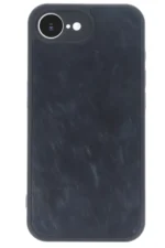 Uray store Apple iPhone 16E Kılıf Aras Deri Kapak - Lacivert - Görsel 2