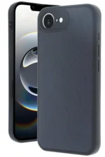 Uray store Apple iPhone 16E Kılıf Aras Deri Kapak - Lacivert