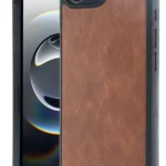 Uray store Apple iPhone 16E Kılıf Aras Deri Kapak - Taba
