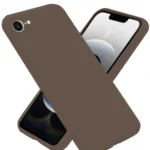 Uray store Apple iPhone 16E Kılıf First Silikon - Kahverengi