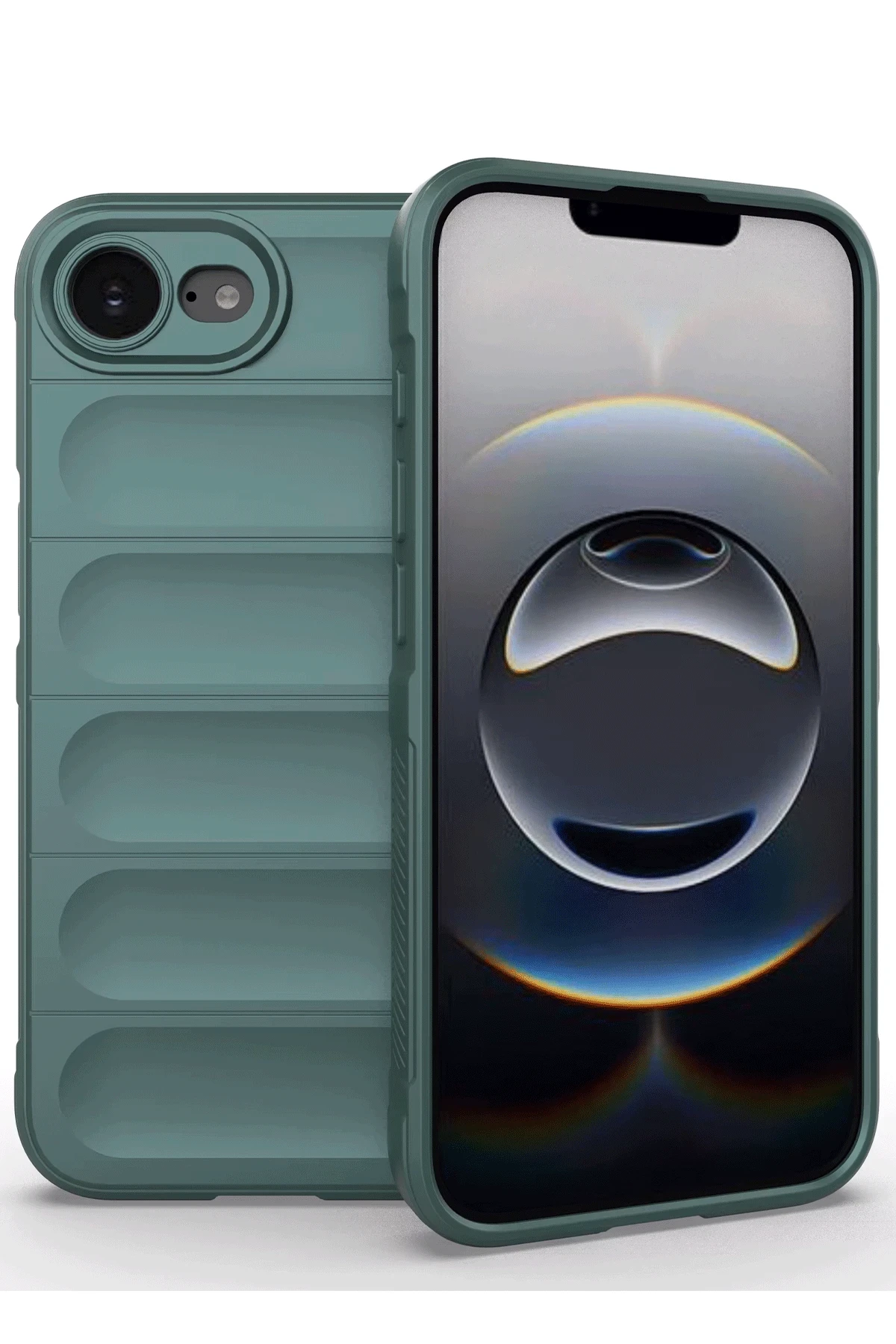 newface-iphone-16e-kilif-optimum-silikon-koyu-yesil-default Uray store Apple iPhone 16E Kılıf Optimum Silikon - Koyu Yeşil - Görsel 1