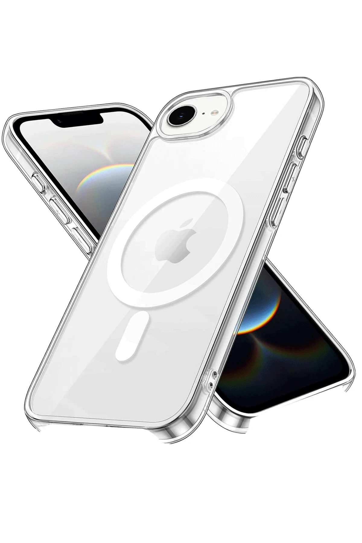 newface-iphone-16e-kilif-pc-real-magsafe-kapak-seffaf-default Uray store Apple iPhone 16E Kılıf Pc Real Magsafe Kapak - Şeffaf - Görsel 1