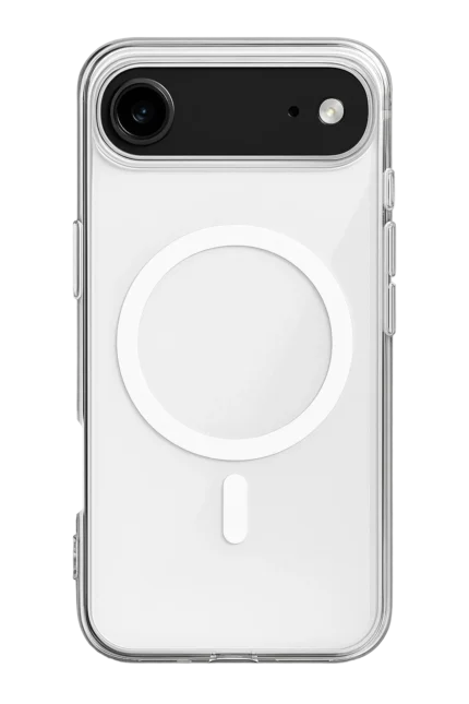 Uray store Apple iPhone 17 Air Kılıf Magneticsafe Şeffaf Silikon - Şeffaf