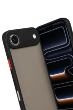 Uray store Apple iPhone 17 Air Kılıf Montreal Silikon Kapak - Siyah - Görsel 3