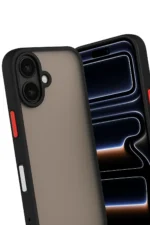 Uray store Apple iPhone 17 Kılıf Montreal Silikon Kapak - Siyah - Görsel 3