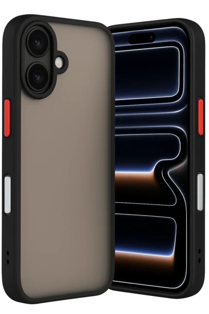 Uray store Apple iPhone 17 Kılıf Montreal Silikon Kapak - Siyah