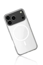 Uray store Apple iPhone 17 Pro Kılıf Magneticsafe Şeffaf Silikon - Şeffaf - Görsel 3
