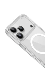 Uray store Apple iPhone 17 Pro Kılıf Pc Real Magsafe Kapak - Şeffaf - Görsel 2