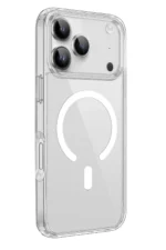 Uray store Apple iPhone 17 Pro Kılıf Pc Real Magsafe Kapak - Şeffaf