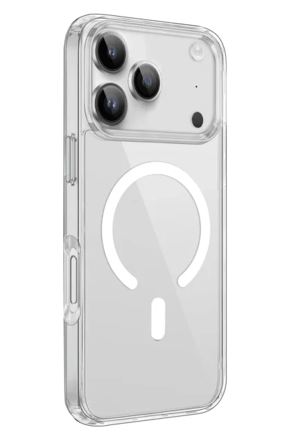 Uray store Apple iPhone 17 Pro Kılıf Pc Real Magsafe Kapak - Şeffaf