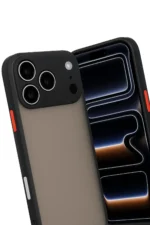 Uray store Apple iPhone 17 Pro Max Kılıf Montreal Silikon Kapak - Siyah - Görsel 3