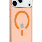 Uray store Apple iPhone 17 Pro Max Kılıf Pc Real Magsafe Kapak - Turuncu