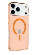 Uray store Apple iPhone 17 Pro Max Kılıf Pc Real Magsafe Kapak - Turuncu